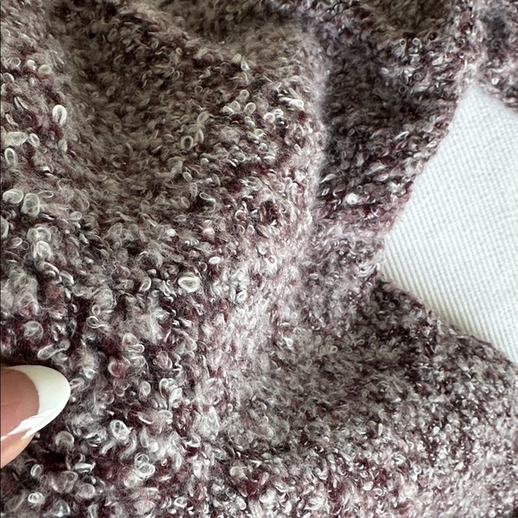 Free People Marled burgundy Cowl Neck Sweater size M - Picture 9 of 10